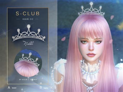 Hair CC 202017 by S-Club from TSR • Sims 4 Downloads