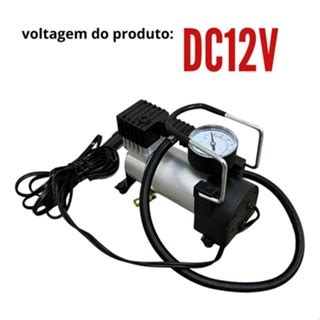 Compressor De Ar Mini Veicular 12v 20l Min 100 Psi 3 Bicos Shopee Brasil