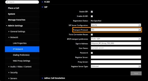 Configurations And Settings For Connecting Third Party SIP Devices To