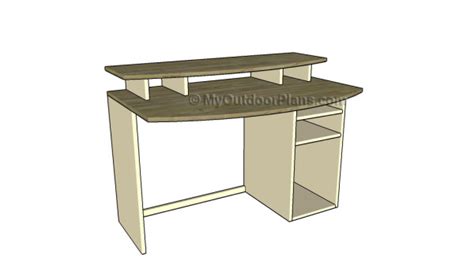 Computer Desk Plans | MyOutdoorPlans | Free Woodworking Plans and ...