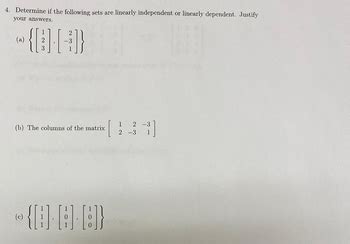 Answered 4 Determine If The Following Sets Are Bartleby