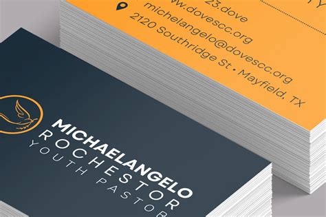 Plantilla Moderna Para Tarjeta De Presentación De Iglesia Tarjeta De