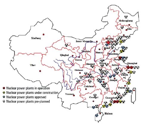 Nuclear Power Plants In China Map