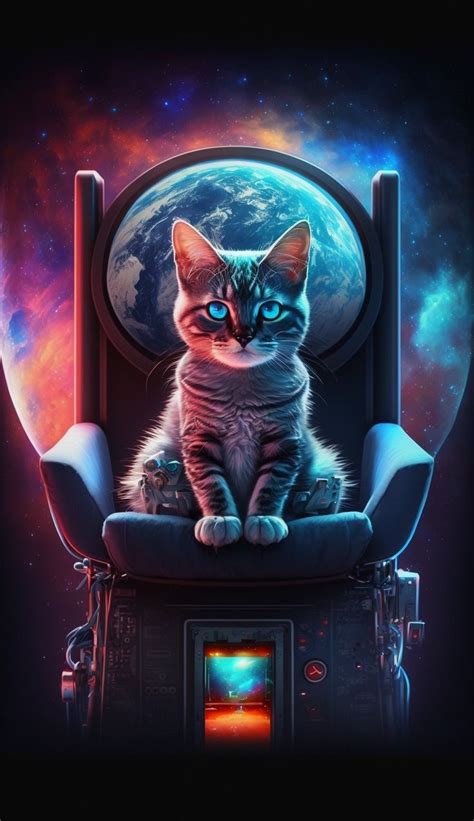 Cat Wallpaper 😺 | Kitten art, Space cat, Animal wallpaper