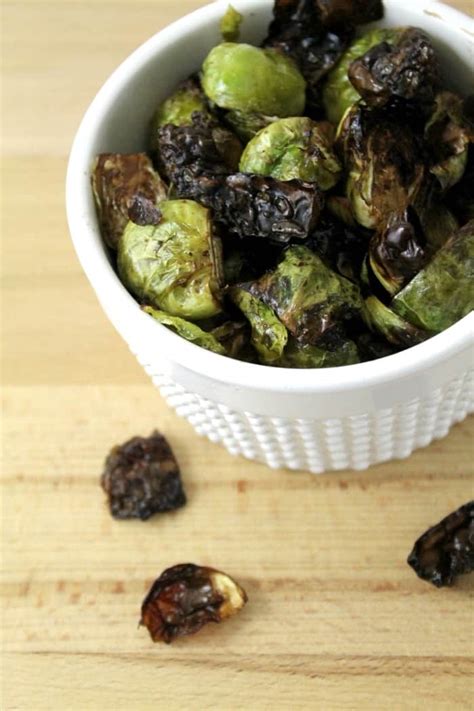 Air Fryer Brussels Sprouts with Garlic Balsamic Glaze