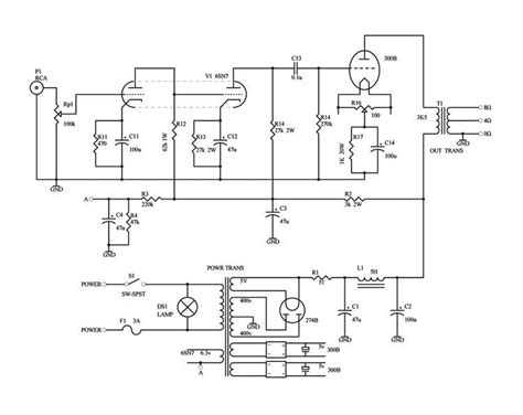 300B Amplifier Schematic