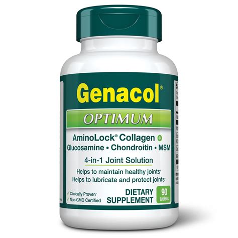 Genacol Joint Support Supplement With Glucosamine Chondroitin MSM