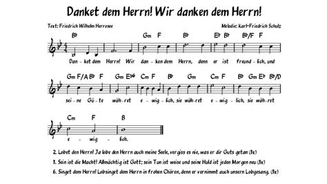 Danket Dem Herrn Wir Danken Dem Herrn Klavier Youtube