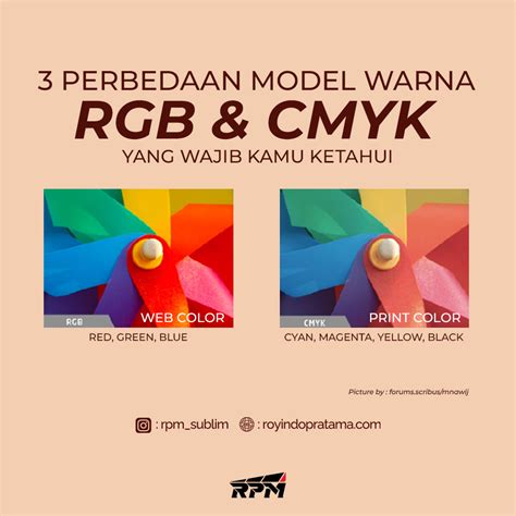 Perbedaan Model Warna Rgb Cmyk Yang Wajib Kamu Ketahui Roy Indo Pratama