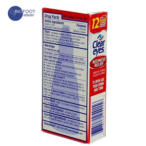 Buy Clear Eyes Redness Relief Eye Drops 15ml Online Dubai UAE | Linkarta