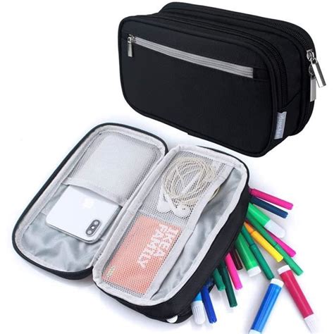 Trousse Crayons De Grande Capacit Avec Fermetures Clair Pour