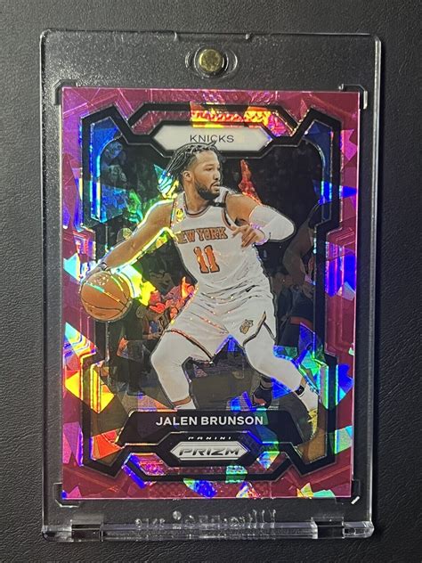 Prizm Basketball Jalen Brunson Pink Cracked Ice New York