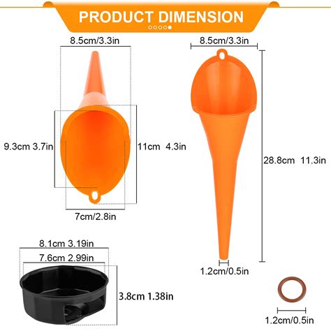 Juegos De Embudo Para Motocicleta Embudo De Llenado De Aceite Primario