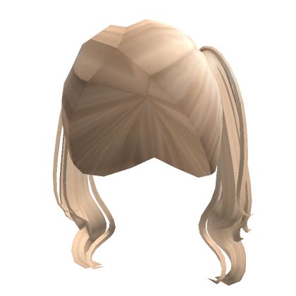 Kawaii Short Blonde Wavy Pigtail Base Roblox