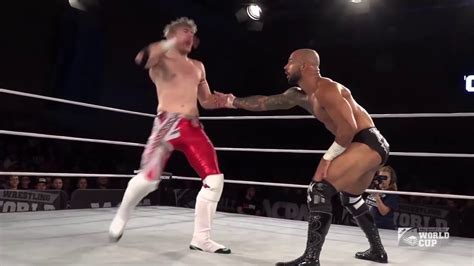 Will Ospreay Vs Ricochet Wcpw Pro Wrestling World Cup Semi Finals