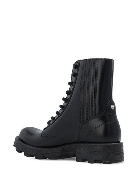 Diesel D Hammer Bt Lace Up Combat Boots In Black For Men Lyst