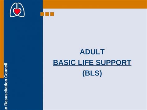 PPT European Resuscitation Council ADULT BASIC LIFE SUPPORT BLS