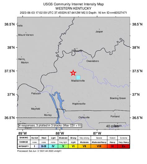 Third Earthquake Of The Week Observed In West Kentucky | WHVO