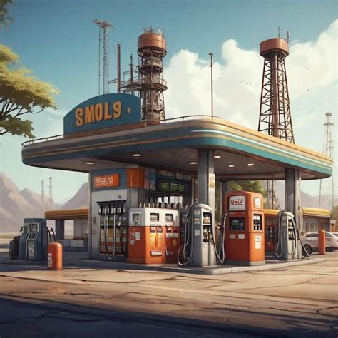 Premium Photo Oil And Gas Station