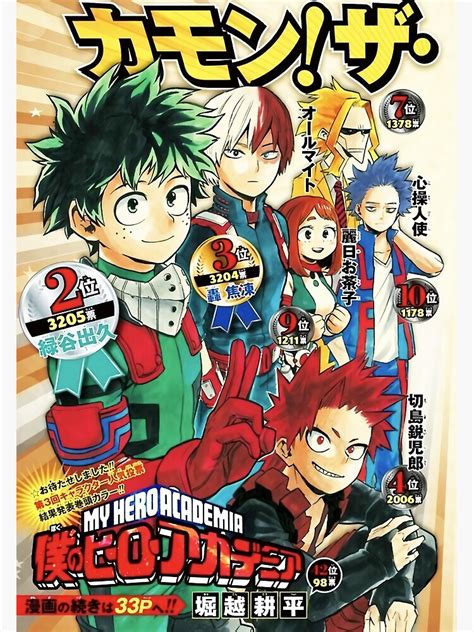 Bnha Magazine Satu Anime Poster For Sale By Namerkosina Redbubble