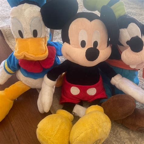 Disney | Toys | Disney Authentic Mickey Donald And Goofy Plush Set ...