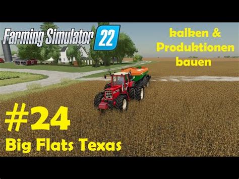 LS22 Big Flats Texas 24 Acker kalken Düngerproduktion Textilfabrik