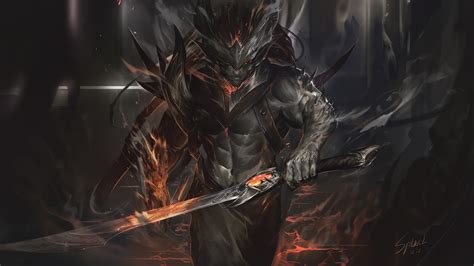 Nightbringer Yasuo Lol Art K E Wallpaper Pc Desktop