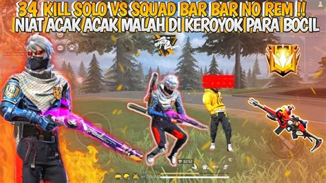 Kill Solo Vs Squad Bar Bar No Rem Acak Acak Map Alpine Dan