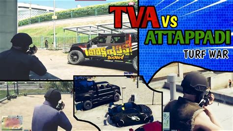 TVA Vs ATTAPPADI Turf War Gta5 Roleplay TKRP Panda Gaming YouTube