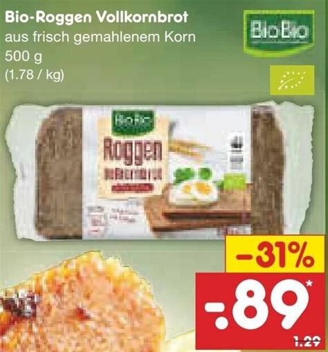 Bio Roggen Vollkornbrot G Angebot Bei Netto Marken Discount