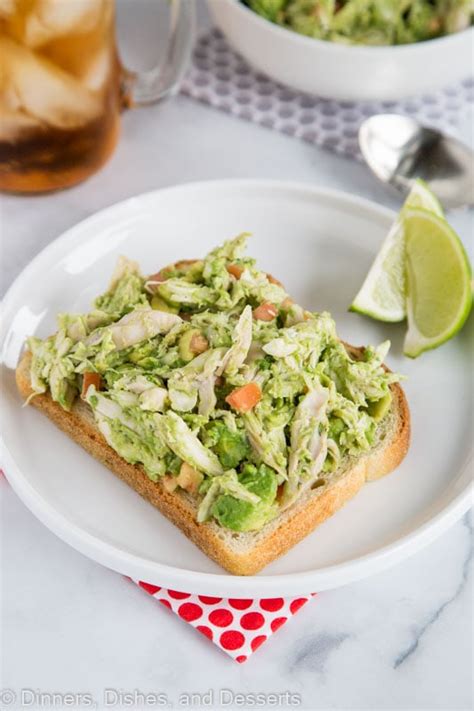 Avocado Chicken Salad Recipe Dinners Dishes And Desserts