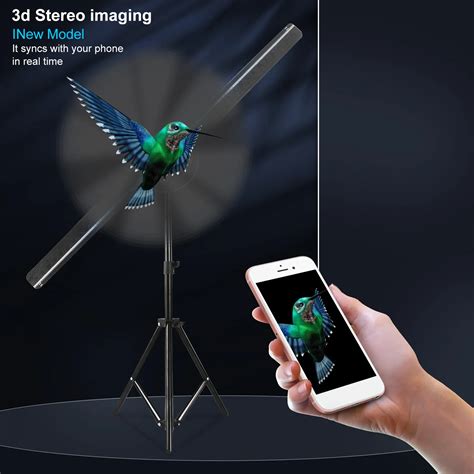 Led D Wifi Hologramm Projektor Led Fan Holographische Werbung