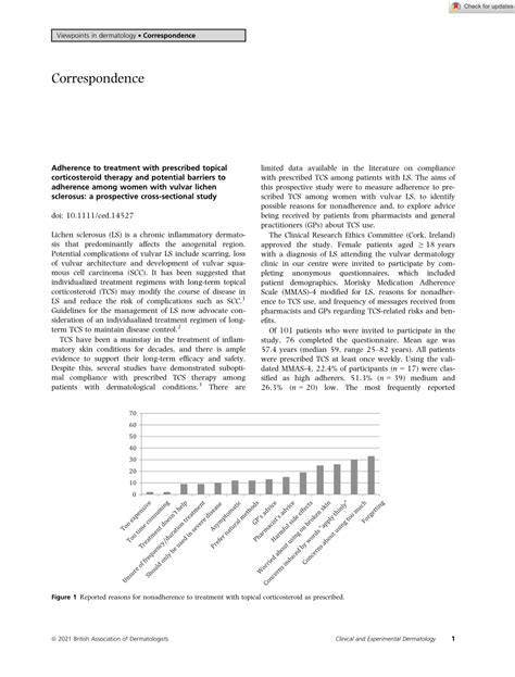 Pdf Adherence To Treatment With Prescribed Topical Corticosteroid