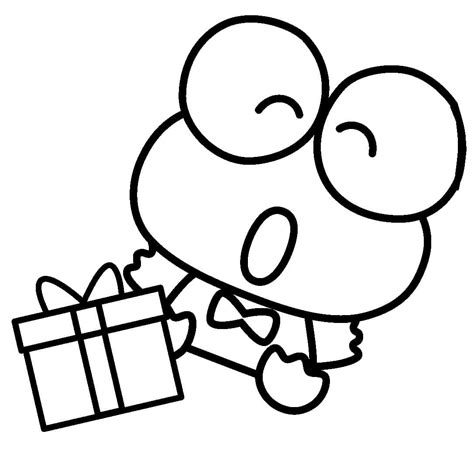 Coloriage Keroppi Et Cadeau T L Charger Et Imprimer Gratuit Sur