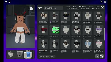 Creating An Outfit In Roblox Catalog Avatar Creator My First Video Youtube