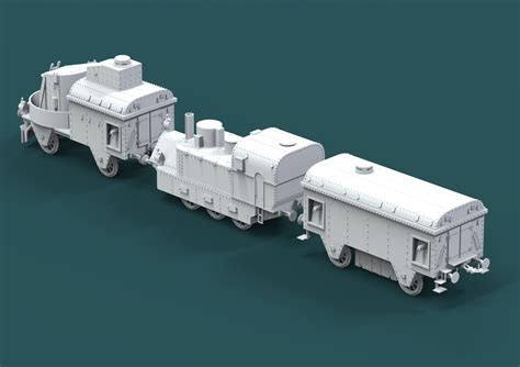 3D Model Armored Train - TurboSquid 1547304