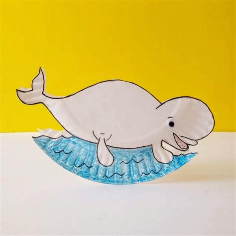 Rocking Beluga Whale Paper Plate Craft for Kids - The Joy of Sharing