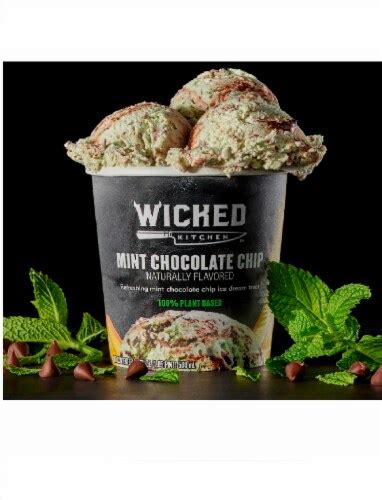 Wicked Kitchen Plant Based Mint Chocolate Chip Ice Dream 16 9 Fl Oz