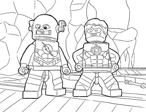 Lego Flash Coloring Pages