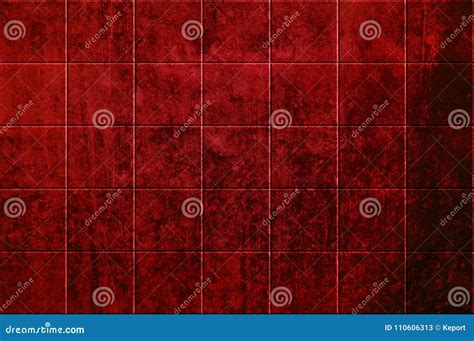 Dirty Dark Red Tiles Background Stock Image Image Of Background