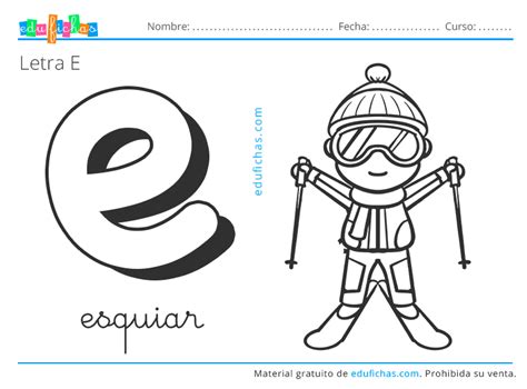 Letra E Fichas De Actividades Con La Vocal E Pdf Gratis Nbkomputer