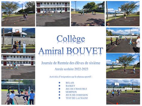 Rentrée Des 6ème 2022 2023 Collège Amiral Bouvet