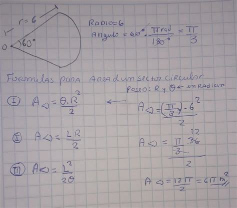 Arriba 102 Foto Como Calcular El Area De Un Sector Circular Cena Hermosa