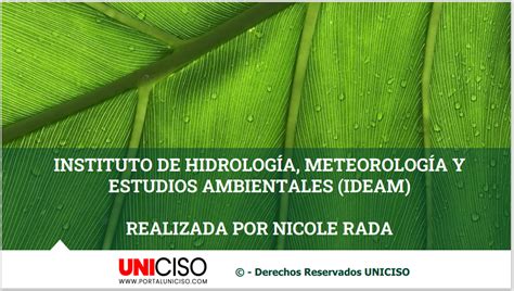 Instituto De Hidrolog A Meteorolog A Y Estudios Ambientales Gu A