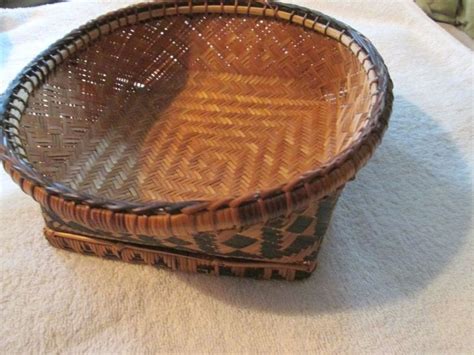 Vintage Philippines Tiruray Tribe Basket Vintage American Antiques