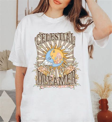 Celestial Dreamer PNG Boho Sublimation Designs Boho Designs