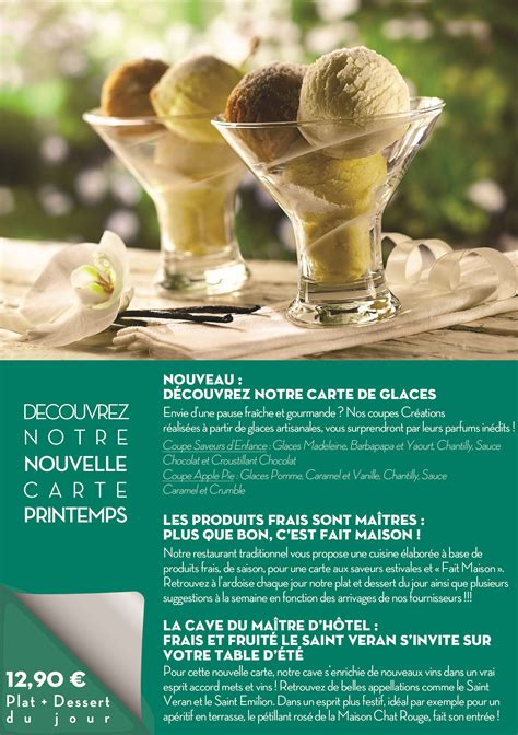 Flyer A5 Promotionnel Lancement Carte De Printemps Restaurant Design By