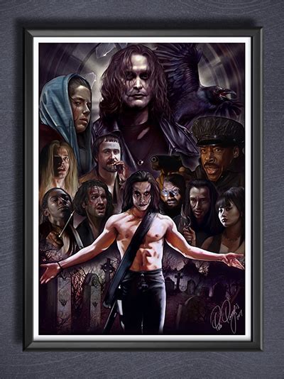 Brandon Lee The Crow Fan Art A3 Print Evil Eye Art