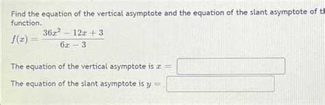 how to find equation of asymptote
