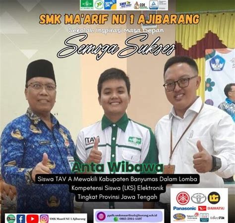 Selamat Dan Sukses Mewakili Banyumas Dalam LKS Provinsi SMK Ma Arif